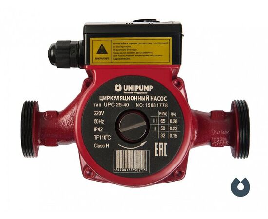  Насос UNIPUMP UPC 25-40 180 (53843) циркуляционный (1/1) 