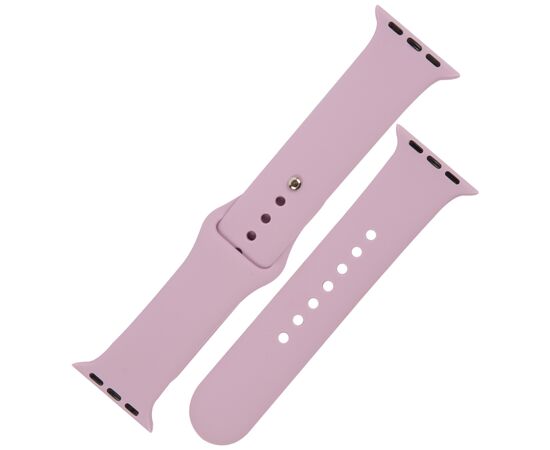  Ремешок силиконовый MB для Apple watch – 42-44 mm (S3/S4/S5 SE/S6), светло-фиолетовый 
