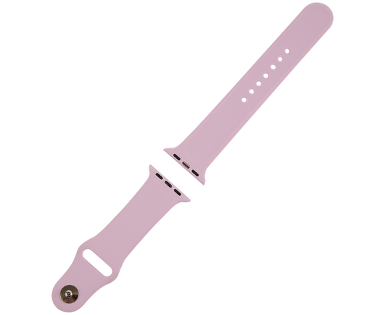  Ремешок силиконовый MB для Apple watch – 42-44 mm (S3/S4/S5 SE/S6), светло-фиолетовый 