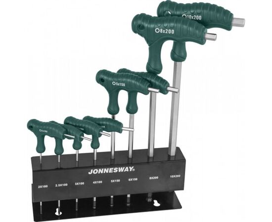  Набор ключей шестигранных Jonnesway H10MB08S (48068) угловых двусторонних 