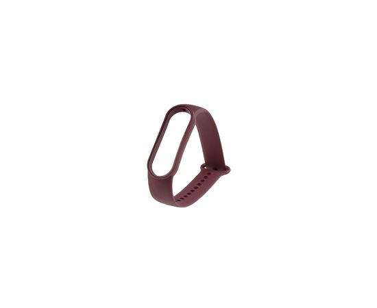  Ремешок силиконовый для смарт-часов Xiaomi Mi Band 3/4 бордовый (Ксиоми Ми Бэнд 3 4) 