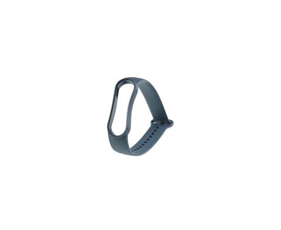  Ремешок силиконовый для смарт-часов Xiaomi Mi Band 3/4 темно-синий (Ксиоми Ми Бэнд 3 4) 