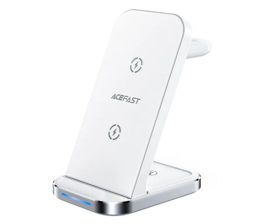  Настольная подставка с беспроводной зарядкой Acefast E15 desktop 3-in-1 (белый) 