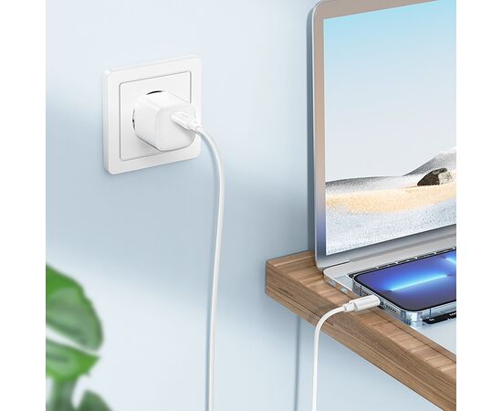  Кабель Type-C - Apple lightning Hoco X88 20W 100см  (white) (215568) 