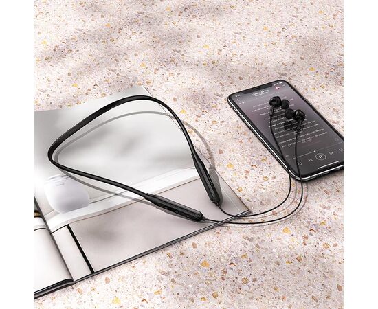  Наушники внутриканальные HOCO ES51 Era sports, Bluetooth, 90 см, 130 мАч, цвет: чёрный (1/100) 