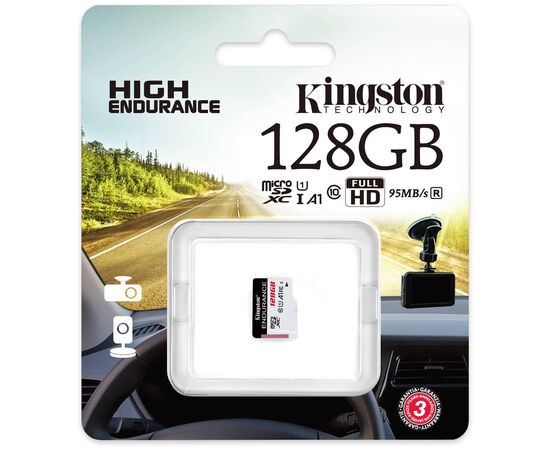  MicroSD  128GB  Kingston Class 10 Canvas Select High Endurance UHS-I A1 V30 U1 (95 Mb/s) без адаптера 