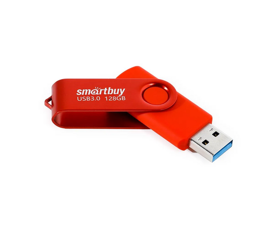  USB 3.0  128GB  Smart Buy  Twist  красный 