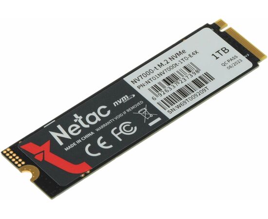  Внутренний SSD  Netac 1TB  NV7000, PCIe x4, R/W - 7200/5500 MB/s, (M.2), 2280, TLC 3D NAND 