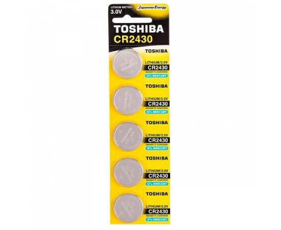  Элемент питания TOSHIBA CR 2430 BL5  (5/100/12000) 