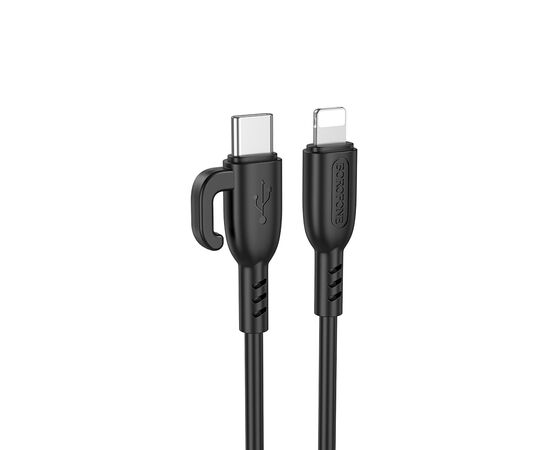  Кабель Type-C - Apple lightning Borofone BX91 PD 20W 100см  (black) (217405) 