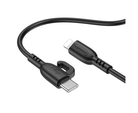  Кабель Type-C - Apple lightning Borofone BX91 PD 20W 100см  (black) (217405) 