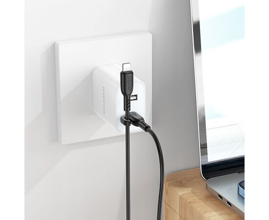  Кабель Type-C - Apple lightning Borofone BX91 PD 20W 100см  (black) (217405) 