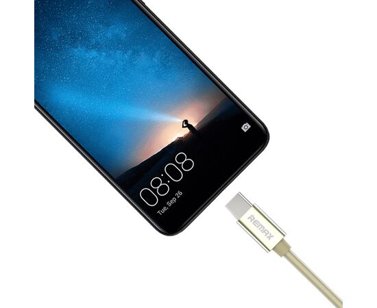  Кабель USB REMAX RC-054a Emperor USB - Type-C, 2.1А, 1 м, золотой 
