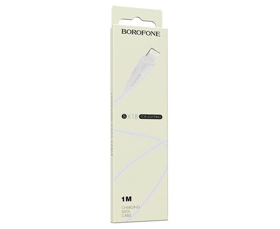  Кабель USB BOROFONE BX18 Optimal USB - Lightning, 2А, 1 м, белый 