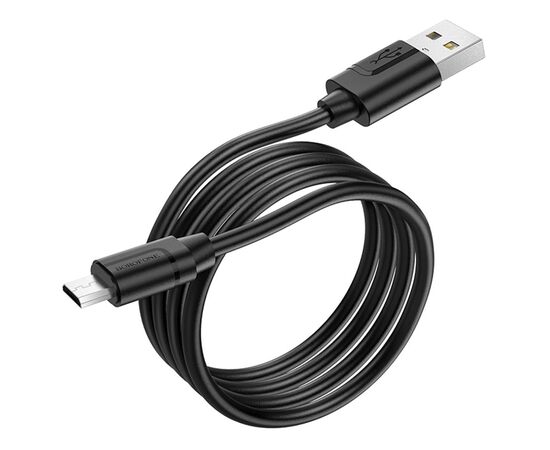  Кабель USB BOROFONE BX55 Harmony USB - MicroUSB, 2.4А, 1 м, черный 