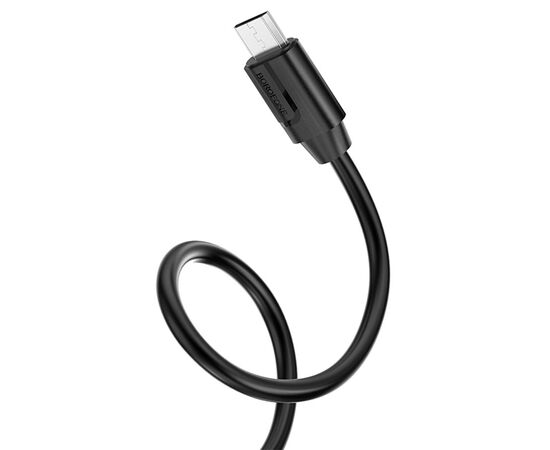  Кабель USB BOROFONE BX55 Harmony USB - MicroUSB, 2.4А, 1 м, черный 