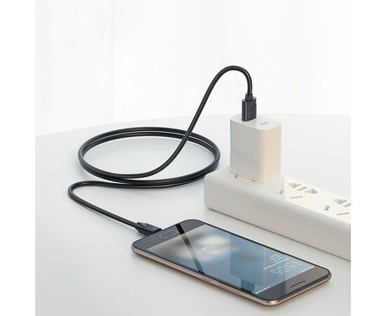  Кабель USB BOROFONE BX55 Harmony USB - MicroUSB, 2.4А, 1 м, черный 