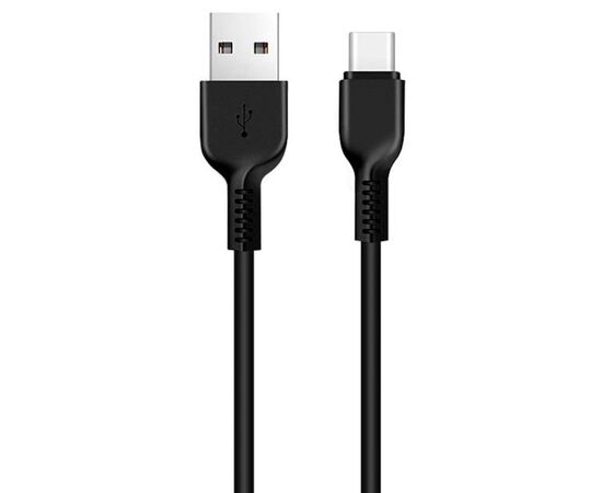  Кабель USB HOCO X20 Flash USB - Type-C, 3A, 1 м, черный 