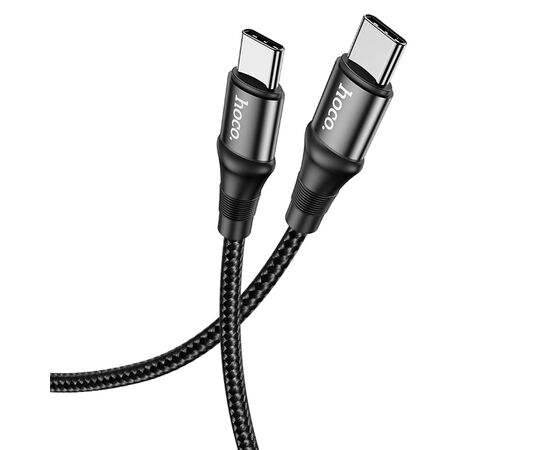  Кабель USB-C HOCO X50 Exquisito Type-C - Type-C, 5A, 1 м, черный 