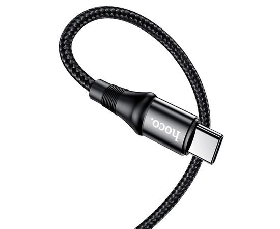  Кабель USB-C HOCO X50 Exquisito Type-C - Type-C, 5A, 1 м, черный 