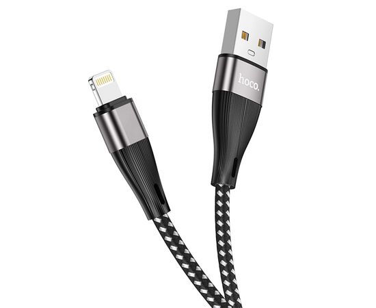  Кабель USB HOCO X57 Blessing USB - Lightning, 2.4А, 1 м, черный 