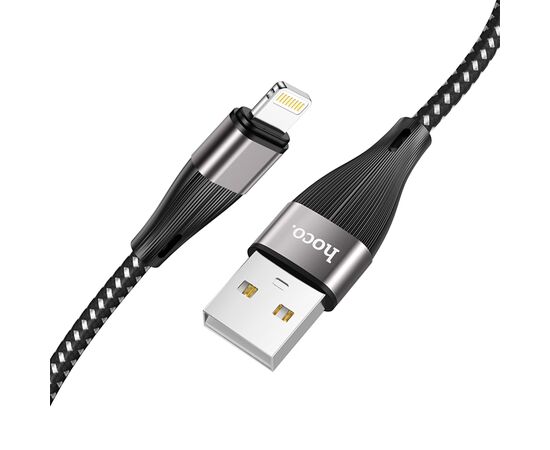  Кабель USB HOCO X57 Blessing USB - Lightning, 2.4А, 1 м, черный 