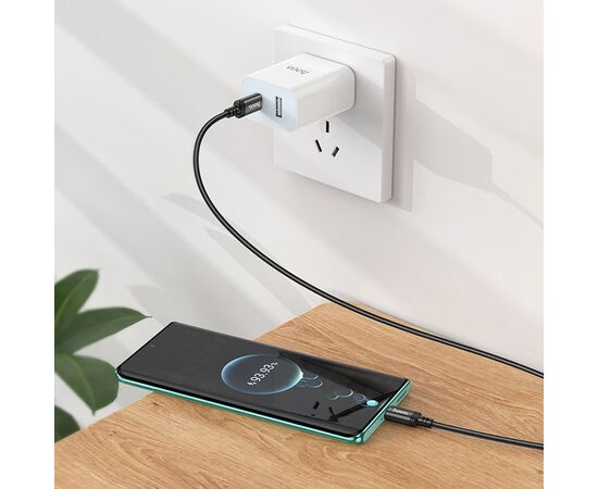  Кабель USB-C HOCO X89 Wind Type-C - Type-C, 60W, 1 м, черный 