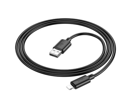 Кабель USB HOCO X88 Gratified USB - Lightning, 2.4А, 1 м, черный 
