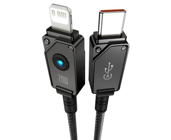  Кабель USB-C BASEUS Unbreakable Series Type-C - Lightning, 4A, 20W, 2 м, черный 