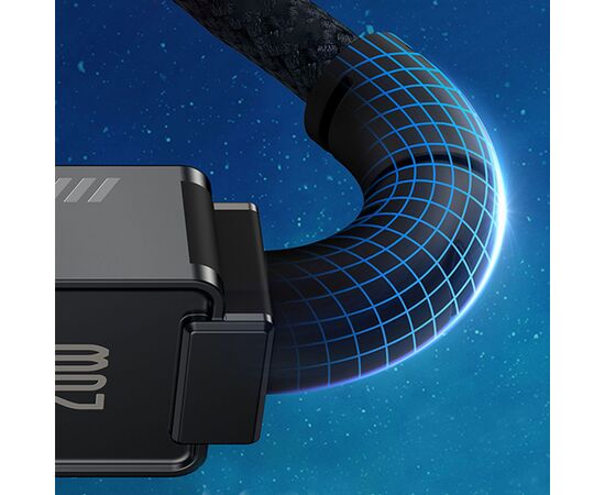  Кабель USB-C BASEUS Unbreakable Series Type-C - Lightning, 4A, 20W, 2 м, черный 