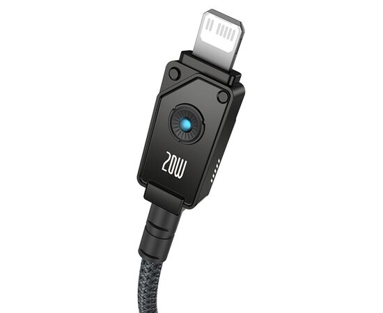  Кабель USB-C BASEUS Unbreakable Series Type-C - Lightning, 4A, 20W, 2 м, черный 