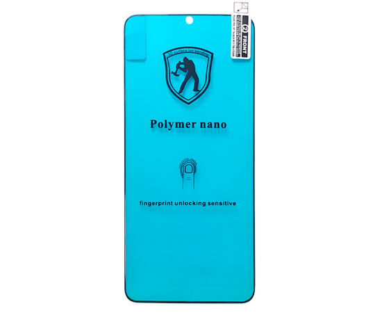  Защитная пленка Polymer nano для Samsung S9+, Full Glue 3D, чувствителен к отпечатку, прозрачный+черная рамка 