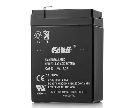  Аккумулятор CASIL CA645  (6V / 4.5Ah) 