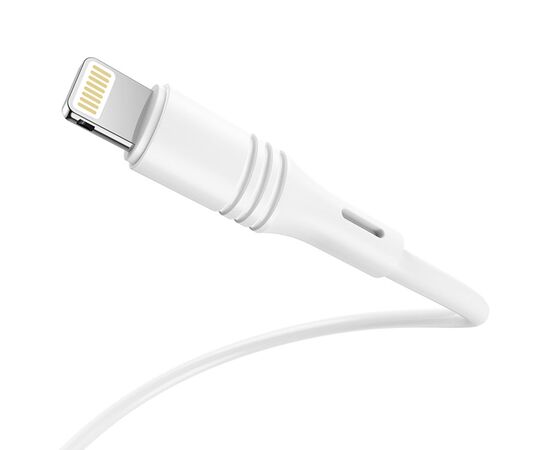  Кабель USB BOROFONE BX43 CoolJoy USB - Lightning, 2.4А, 1 м, белый 
