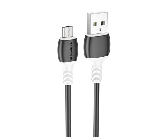  Кабель USB - micro USB Borofone BX84 100см 2,4A (black) (217540) 