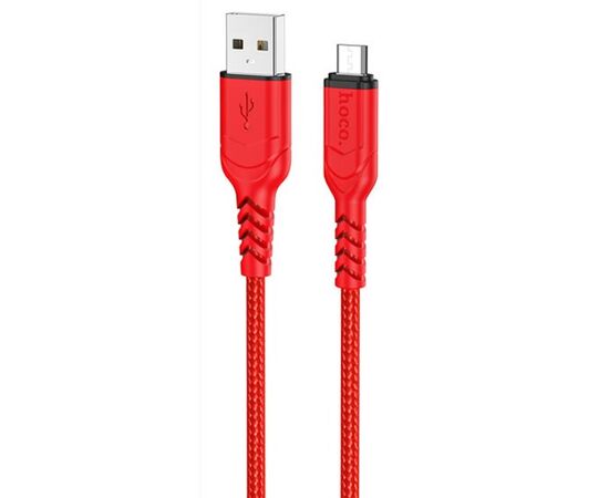  HOCO X59/ USB кабель Micro/ 1m/ 2.4A/ Нейлон/ Red 