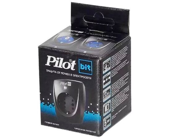  Сетевой фильтр Pilot Bit (1 розетка) черный 