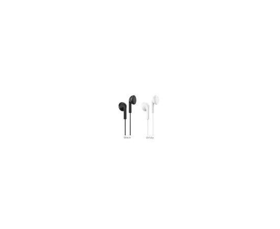  Наушники внутриканальные Borofone BM40, Bright sound, внутриканальные, мик, кнопка ответа, рег громкости, кабель 1.2м, цвет: чёрный (1/72/288) 