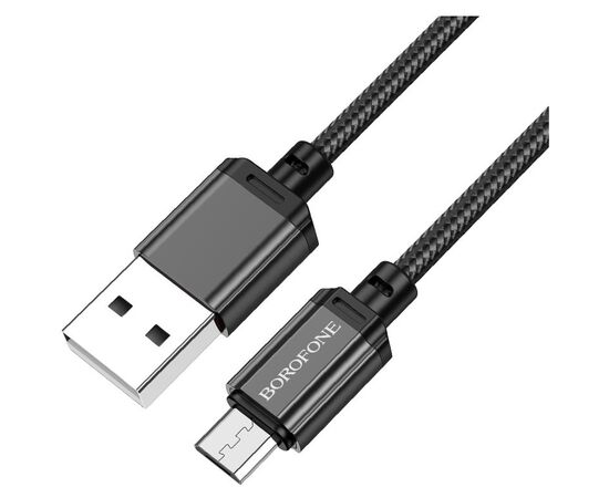  BOROFONE BX87/ USB кабель Micro/ 1m/ 2.4A/ Нейлон/ Black 