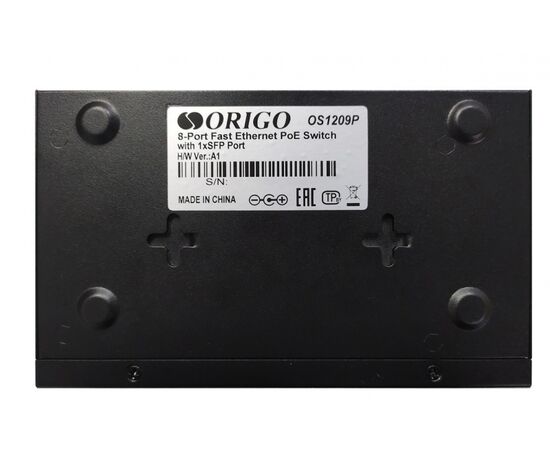  Коммутатор ORIGO OS1209P/80W/A1A 8x100Base-TX PoE+, 1x1000Base-X SFP 