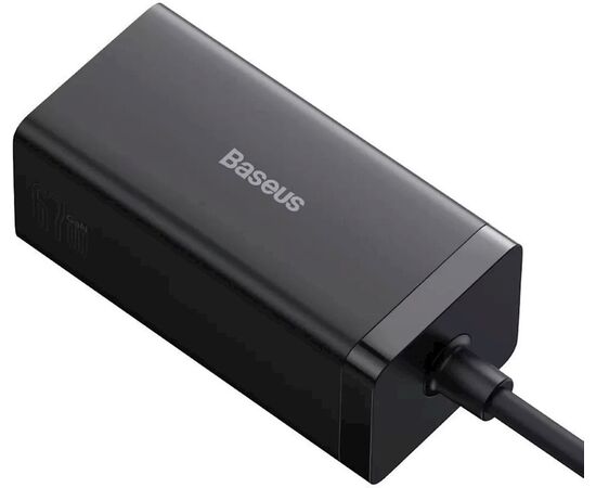  СЗУ Baseus GaN5 Pro CCGP110201 Desktop Fast Charger 1U+2C+HDMI 67W with 1.5m power cord EU Black 