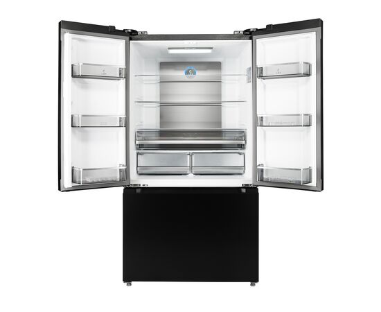  Холодильник двухкамерный LEX LFD595BxID French Door, инверторный черная сталь 