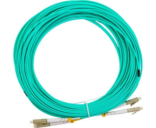  Патч-корд Hyperline FC-D2-503-LC/PR-LC/PR-H-15M-LSZH-AQ волоконно-оптический MM 50/125(OM3), LC-LC, duplex, 10G/40G, LSZH, 15 м 
