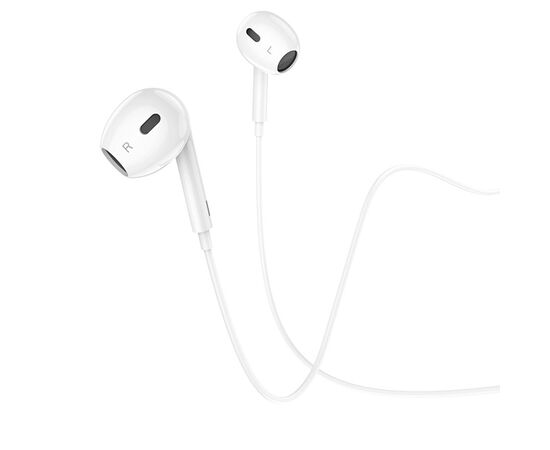  Проводные наушники BOROFONE BM30 Max Acoustic, Lightning, 1.2 м, белый 