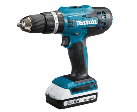  Дрель-шуруповерт Makita HP488D002 18Вт аккум. патрон быстрозажимной (кейс в комплекте) 