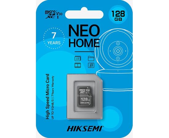  Карта памяти HIKSEMI Neo Home HS-TF-D1/128G microSDHC 128GB (без SD адаптера) R/W Speed 92/50MB/s 