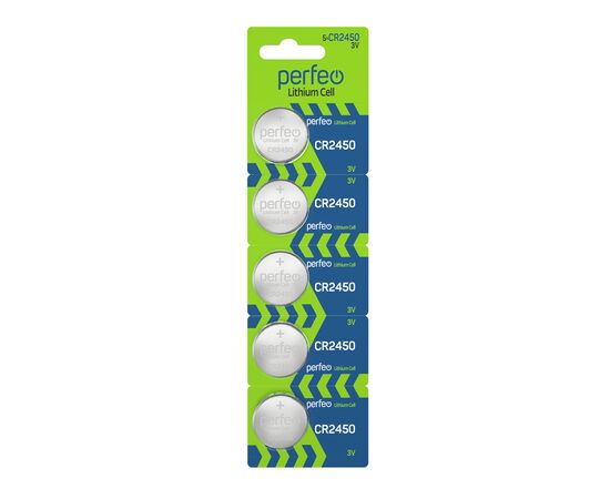  Батарейка Perfeo CR2450/5BL Lithium Cell 