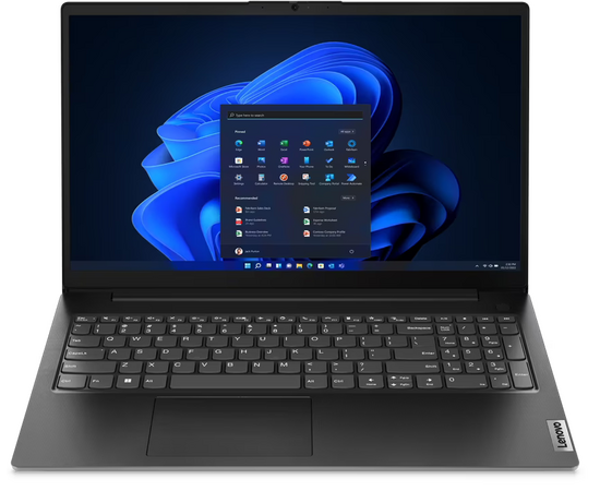  Ноутбук 15.6" TN FHD Lenovo V15 G4 AMN black AMD Ryzen 5 7520U/8Gb/256Gb SSD/VGA int/noOS (82YU000GPS) 