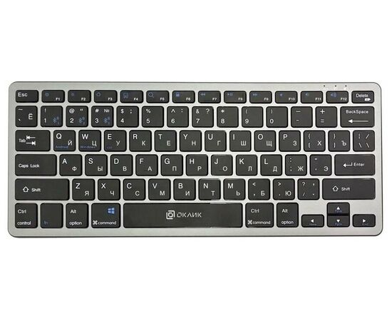  Клавиатура OKLICK 835S черный/серый USB 