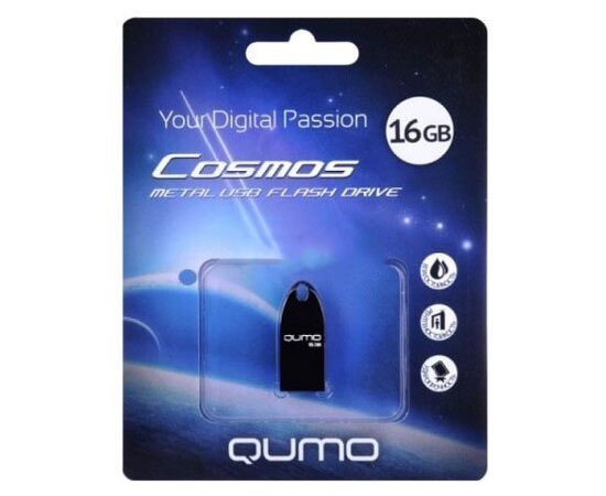  Флэш накопитель USB 16 Гб Qumo Cosmos (dark) (39390) 